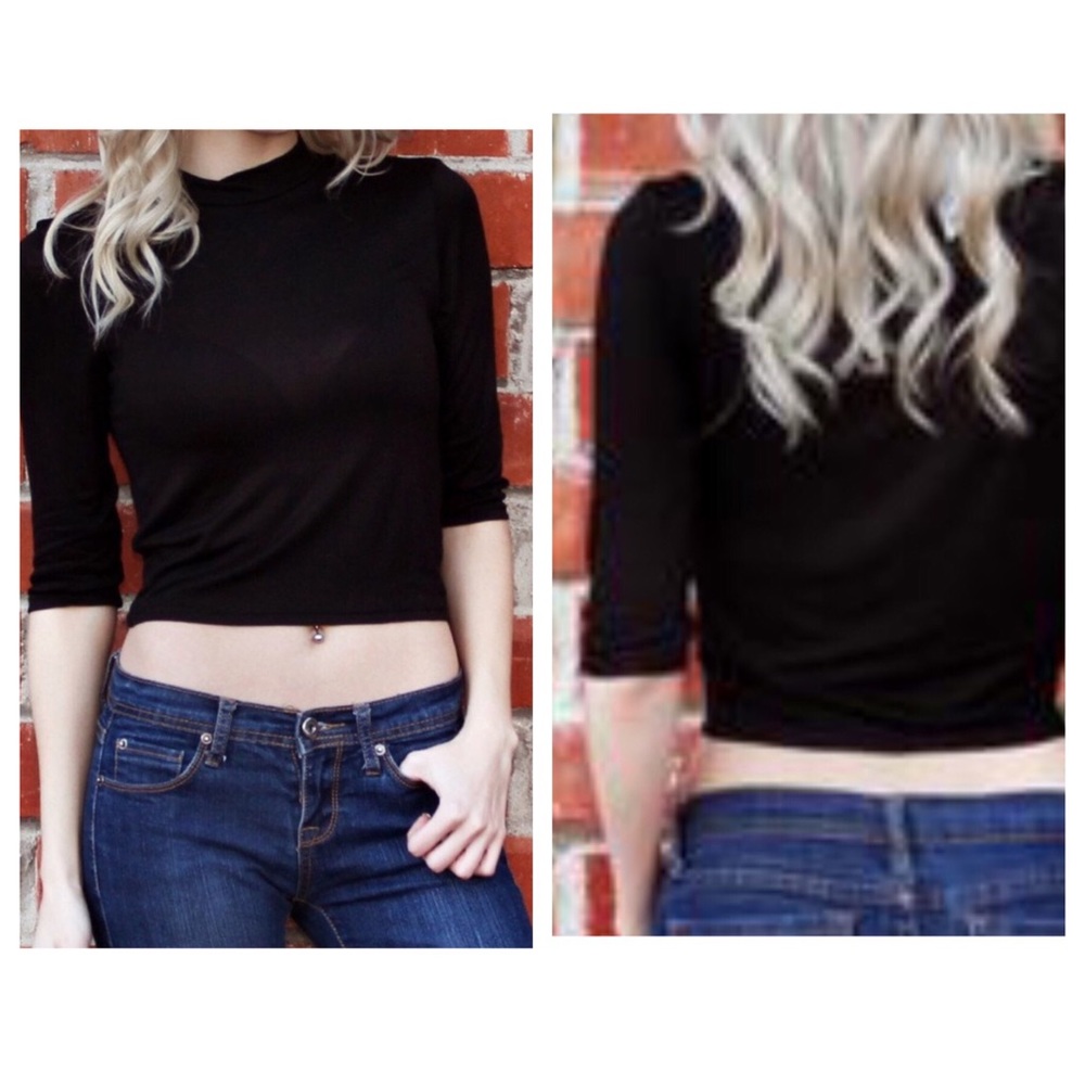 Timeless Black Crop